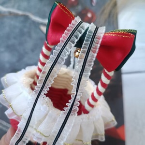 0208/1.2 Tali Elastis Nilon Bergaris untuk Sepatu, Hiasan Kepala, Pakaian, Dekorasi Tirai, Elastisitas Renda - Product Image 2