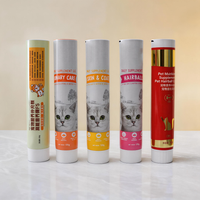 Tube souple écologique et recyclable en aluminium-plastique avec bouchon à vis, sans BPA, pour pâte dentifrice ou soins bucco-dentaires pour animaux de compagnie