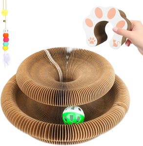 Kitty Kurlz Ball <strong>Scratch</strong> <strong>Pad</strong>: 1 Pack Cat Scratching Board Toy, Ideal Scratcher for Kitty's Claw Needs - Product Image 1