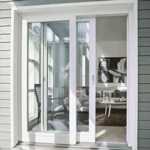 Puerta Corredera de PVC de Alta Calidad con Acabado Moderno, Panel de Doble Vidrio, Vinilo Plástico para Patio, Balcón, Apartamento, Villa - Product Image 2