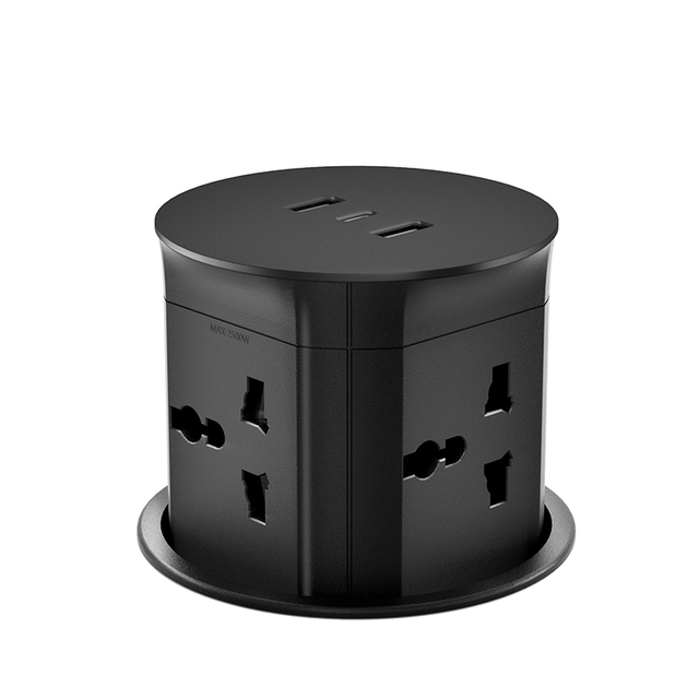 JOYE Pop up Sockets Manufacturer Kitchen Pop up Tower Socket Pneumatic Lifting Power Outlet with USB Ports