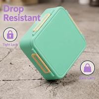 Boîte à lunch bento pour enfants, 4 compartiments, récipient de qualité alimentaire, anti-fuite, avec bol à soupe, repas scolaire portable pour les étudiants