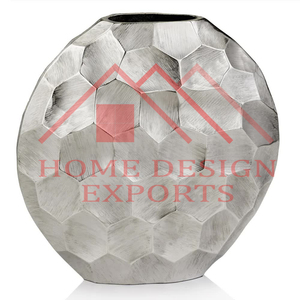 Living Room Aluminium Flower <b>Vase</b> for Home Decor High Quality Brass Flower Pots <b>Vase</b> for Wedding Decor <b>Unique</b> Urns - Product Image 5