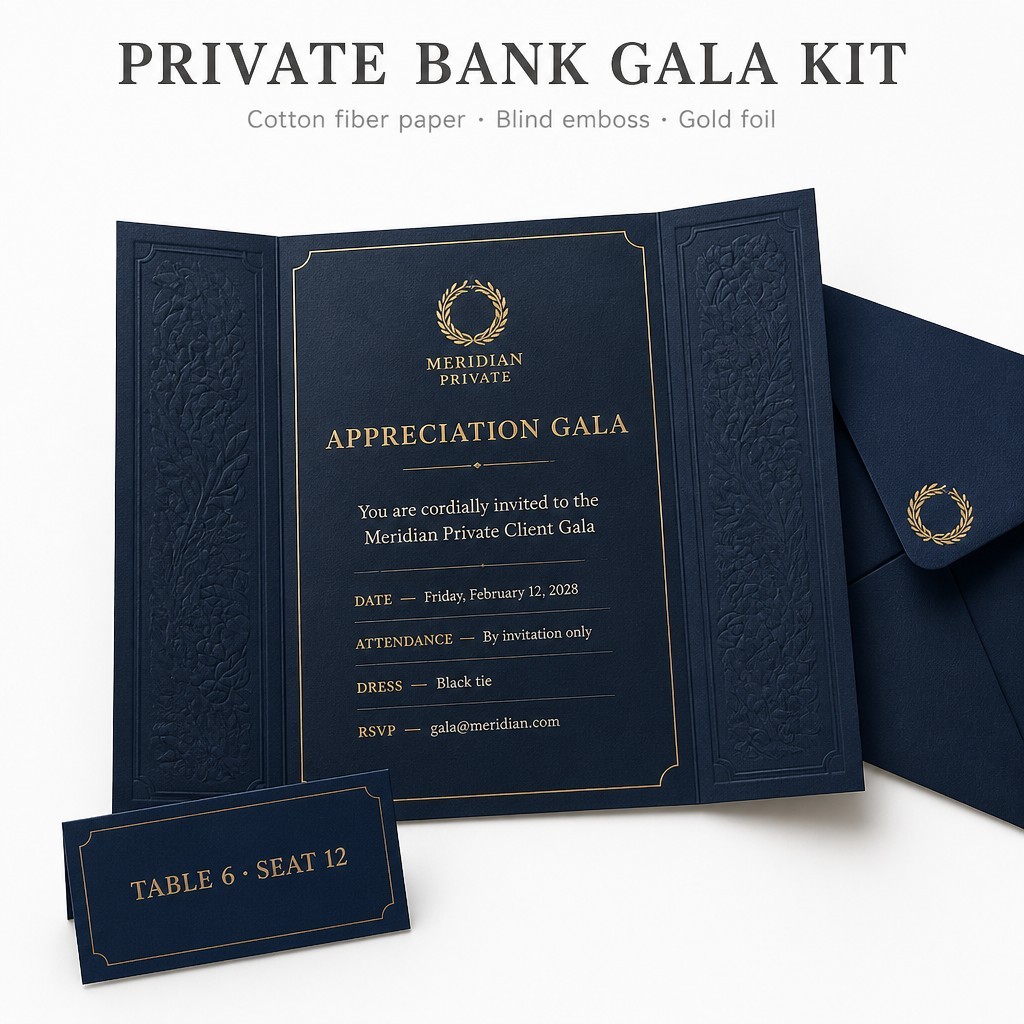 Kit de gala pour banque privée