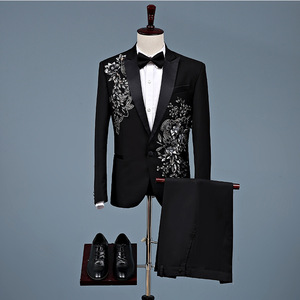 Nouveau Costume Homme à Paillettes Coupe Slim, Idéal pour Chanteur, Animateur ou Spectacle de Grande Chorale - Product Image 2