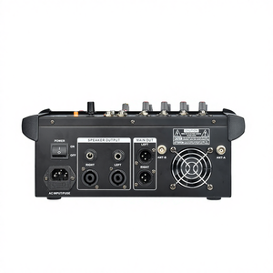 Amplificador Mezclador PA Profesional de Alta Potencia para Escenarios, Bodas y Eventos en Vivo con DSP, Reverberación, Ecualizador y Efectos de Micrófono - Product Image 4