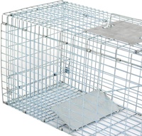 Grand piège à animaux vivants à une porte avec système de libération rapide, robuste, 42x15x17 pouces