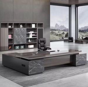 Muebles de oficina personalizados Precio jefe de lujo Escritorio de oficina de madera - Product Image 4