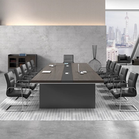 Table de conférence 16 places avec ovale avec table de conférence et chaise de bureau Design moderne pour un usage professionnel
