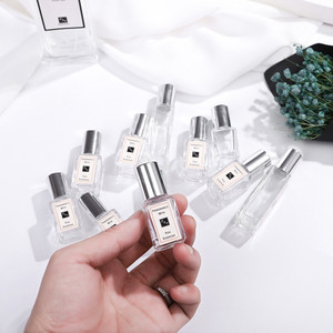 Offre Spéciale – Bouteille en Verre Carrée et Rectangulaire Vide avec Applicateur à Billes, Mini 3ml 5ml 10ml 15ml 20ml, Fond Épais - Product Image 1