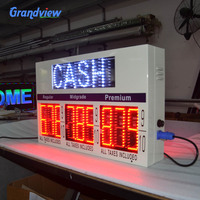 Station d'essence 3 ou 4 Grades CASH/DEBIT/CREDIT Pompe à essence Topper Affichage des prix/LED Changeur de prix du gaz pour station de pompe à carburant
