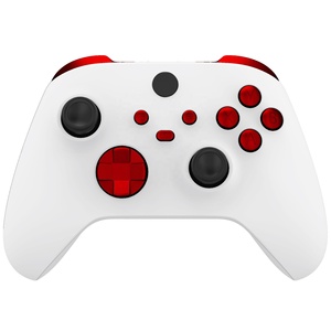 EXtremeRate Kits de boutons 13-en-1 rouge scarlat mat UV pour manette Xbox Series X/S - Product Image 2