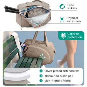 กระเป๋าใส่ไม้ปิงปอง/เทนนิสขนาดใหญ่ พร้อมช่องใส่รองเท้า ช่องกันน้ำ  รับผลิตตามแบบ OEM  โลโก้สั่งทำได้  ขั้นต่ำในการสั่งซื้อน้อย  จัดส่งรวดเร็ว - Product Image 2