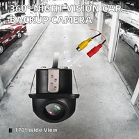 Caméra de recul pour voiture AHD/CVBS commutable, CCD, objectif fisheye grand angle 170°, réglable à 360°, étanche, vision nocturne 1080P