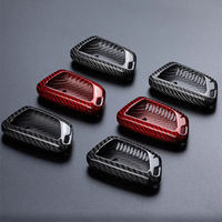 Housse de clé de voiture en Fiber de carbone véritable pour Chevy Chevrolet Corvette C8 coupé 7 boutons Z51 2020 2021 porte-clés à distance