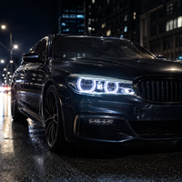 Ensemble de phares LED BK pour BMW X5 2014-2018, Angel Eye DRL, clignotants dynamiques séquentiels, Plug and Play