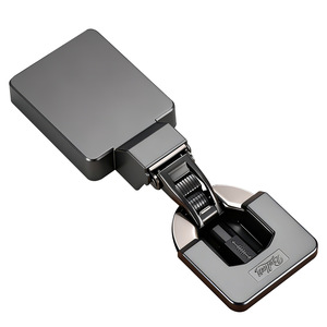 European Style Concealed Cabinet Hinge 180 Degree Soft Closing Flush Mount Cold Rolled Steel Polishing Surface - Product Image 1