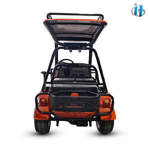 Voiture de golf électrique tout-terrain HLD Sand Beach 1500W 60V 4 places avec toit, véhicule de patrouille extérieur à 4 roues - Product Image 5