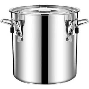 Hotel Restaurant Best Supplies Catering Buffet Warmer Stainless Steel Table Soup Bucket Warming Heating Pot