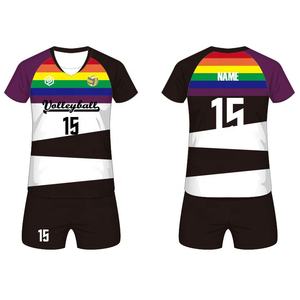 Полная сублимационная печать унисекс волейбольная майка и шорты быстросохнущая тренировочная волейбольная форма Одежда - Product Image 6