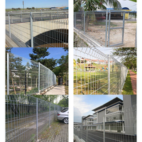 Valla de Malla de Alambre de Acero para Protección Residencial, Certificada por CE e ISO, Recubierta de Polvo, Duradera, Valla de Seguridad para Jardín, Valla BRC