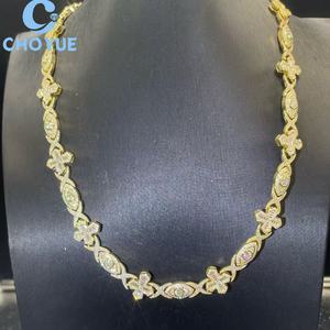 Oferta Especial: Cadena Cubana de Plata de Ley 925 con Moissanita, Collar y Pulsera con Ojo Turco, Estilo Hip Hop para Hombre y Mujer con Certificado GRA - Product Image 3