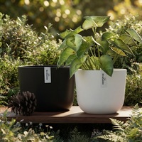 Jardinières en plastique, matériau PP, pots de jardin ronds, petits pots écologiques pour plantes, pots modernes de haute qualité