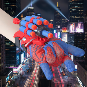 Spider-Man Launcher Custom Wrist Toy Soft Plastic Bullet Gun with Wall Sticking Feature Unisex Cosplay Gift Ages 2-14+ - Product Image 1