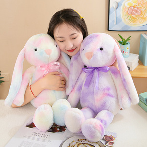 ตุ๊กตากระต่ายอีสเตอร์นุ่มพิเศษ ตุ๊กตาเพื่อนเด็กแบบกำหนดเอง พร้อมตุ๊กตาหูยาวแสนสบาย ตุ๊กตาสัตว์หลากสีสัน - Product Image 3