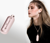 Earphone TWS Nirkabel Mini Super Bass Lucu Terkecil 2023, Earbud Bluetooth Air Buds
