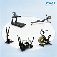 Station d'entraînement multifonctionnelle commerciale pour la musculation, équipement de fitness avec haltères et rameur