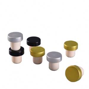 Tappo di sughero in legno personalizzato con Logo T-Type in legno tappo di bottiglia di liquore al Whisky Brandy - Product Image 2