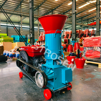 Granulateur d'aliments pour animaux STROSEN professionnel à moteur diesel 400-600 kg/h, à rouleaux rotatifs, personnalisable, usine OEM