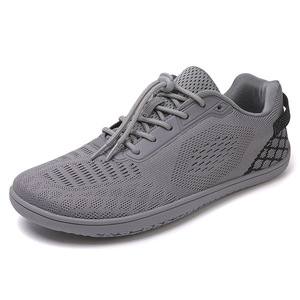 Zapatos Deportivos de Malla con Cordones, Punta Redonda, Transpirables, Entresuela de EVA, Suela de Goma, para Todas las Temporadas, Color Gris, Venta al Por Mayor - Product Image 1