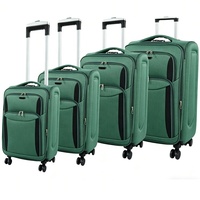 Set Koper 4 Buah Bahan Kain Lembut Eva Harga Pabrik 8 Roda Spinner Warna Pink Tas Travel Trolley Produsen Set Koper
