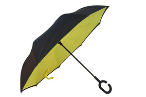 Parapluie pliant inversé coupe-vent double couche autoportant pour femme avec poignée en C, livraison directe N0075 - Product Image 6