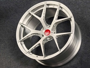 Jantes BZY Forgées en Argent Brossé Concaves Profondes 5x112 5x114.3 5x120 17/18/19/20/21/22/23/24 FI-R pour Audi <span class=keywords><strong>RS</strong></span> BMW <span class=keywords><strong>Mercedes</strong></span> Benz - Product Image 5