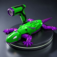 Juguete de Lagarto Robótico Interactivo con Sensor Infrarrojo, Gecko Electrónico con Seguimiento Láser y Luces LED para Niños, Regalo de Broma