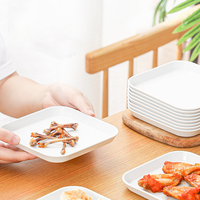 Usine DongYu de gros plateau de service en mélamine de qualité alimentaire avec poignée plateau écologique pour barbecue