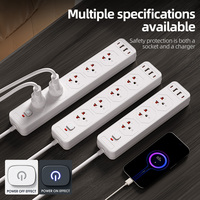 Enchufe de Extensión con Múltiples Tomas de Corriente y Puertos USB, Seguro para Niños, Cable Duradero de 1.8m, Interruptor Principal para Escritorio de Oficina