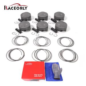 RACEORLY Set Piston Forged 4032 96mm untuk Porsche Panamera 970 95B 3.0T V6 94610306119 94610306139 CTL CTM CWF DCN DHK - Product Image 1