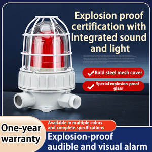 MDCN 120db sirène d'alarme visuelle et sonore 24v DC IP66 antidéflagrant LED feux d'avertissement de Signal stroboscopique modèle BBJ-1/2/3/4/5 - Product Image 6