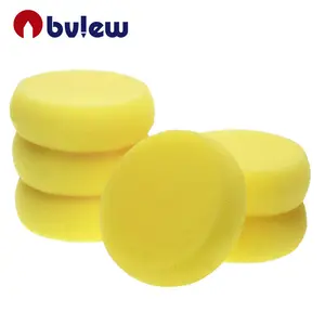 Synthetic Yellow Round Painting Sponges For Art Craft Pottery Clay Cleaning