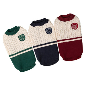 Ropa Cálida para Mascotas al Estilo Inglés, Chaleco Transpirable con Combinación de Colores para Perros y Gatos, Venta al Por Mayor - Product Image 6