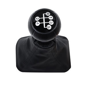 Pommeau de levier de vitesse manuel 5 vitesses en cuir avec cache anti-poussière pour Opel Vauxhall - Product Image 2