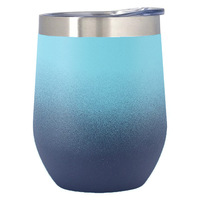 Mug isotherme en gros 360 ml 12 oz en acier inoxydable 304, tasse de voyage thermique à double paroi pour café et vin avec couvercle