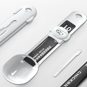 Cuchara para alimentar gatos, herramienta portátil redonda para alimentar mascotas al aire libre, MTS 1 - Product Image 1