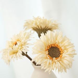 سعر الجملة مخصص ديزي الخريف لون أقحوان رئيس جربرا محاكاة الزهور الاصطناعية - Product Image 1