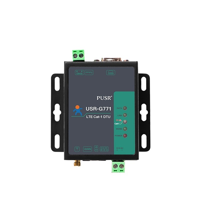 USR-G771-E LTE Europe CAT 1 Gsm Gprs Serial Cellular Modem Support RS232/RS458 Port Support MQTT IoT Platform