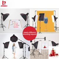 Kit d'éclairage de studio portable JINBEI DE-250 avec déclencheur, flash pour appareil photo 250W, ensemble de lumière stroboscopique